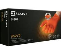Lot de 100 gants de protection en nitrile - Résistants - Gants de travail - Gants de jardin - Taille S à XXL - Gants jetables GoGrip - Sans latex - Taille XXL - 100 pièces - Orange