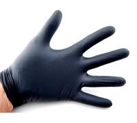 Lot de 100 Gants jetables en Nitrile - Noir - Taille S à XL