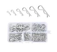 Lot de 100 goupilles fendues à ressort de 2 mm, type R.