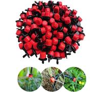 Lot de 100 Goutteur Réglable 0-70 l/h pour arrosage, Système D'arrosage Automatique, Tuyau Egouttement. Utilisé dans les jardins