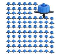 Lot de 100 goutteurs d'arrosage de jardin pour systèmes d'irrigation, buses à goutte auto-compensantes, pour jardiniers, cultivateurs, agriculteurs, serres, pelouses, fruits