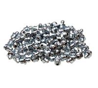 Lot de 100 graisseurs coniques DIN 71412 (raccord graisseur H1 forme A 180° droit M10 x 1,5 - métrique) galvanisés