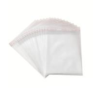 Lot de 100 grands sacs en cellophane transparents refermables pour vêtements, œuvres d'art, documents, fêtes, emballages de friandises - 34 x 40 cm