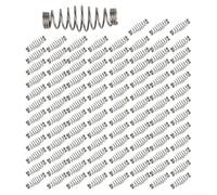 Lot de 100 hameçons à ressort en acier inoxydable pour une utilisation comme accessoires de pêche efficaces pour augmenter le taux de capture (L)