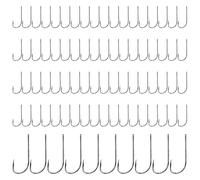 Lot de 100 hameçons de pêche pour les vivants, hameçons sûrs pour les appâts avec ardillon | Équipement robuste pour les pêcheurs - Convient pour le sandre, le bar, la perche dans la mer, le lac et la