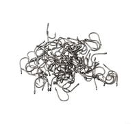 Lot de 100 hameçons triples pour poisson-chat en acier au carbone avec crochet circulaire pour une utilisation souple avec boîte de transport (5#)
