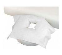 Lot de 100 housses de protège têtière pour table de massage jetable - Forme X Blanc G