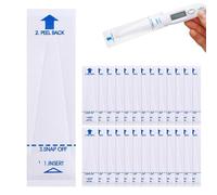 Lot de 100 housses hygiéniques pour thermomètres cliniques 97 x 26 mm,housses de protection jetables pour thermomètre,universelles pour thermomètre électronique pour thermomètres électriques oraux,