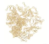 Lot de 100 œillets de pêche en acier inoxydable 1,2 x 16 mm/1,6 x 17,5 mm/2,0 x 21,5 mm 3 tailles pour pêche à la carpe en eau douce et salée Jaune M