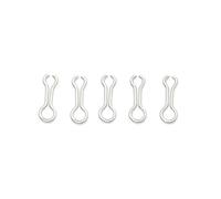 Lot de 100 œillets de pêche en acier inoxydable | Fabriqués en acier inoxydable, ces œillets métalliques offrent des connexions fiables pour les loisirs créatifs.