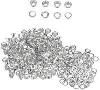 Lot de 100 œillets en laiton argenté 5 mm