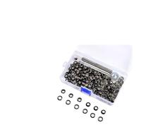 Lot de 100 œillets en laiton noir 6/8/10 mm avec outils de poinçonnage pour loisirs créatifs, chaussures, sacs, vêtements et projets de bricolage