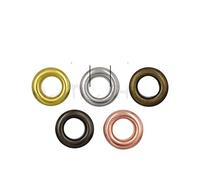 Lot de 100 œillets en métal avec rondelle pour loisirs créatifs, accessoires de chaussures, ceinture, capuchon, sacs, étiquettes - 2,5 mm