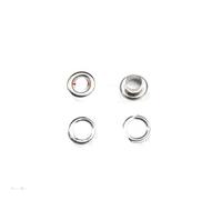 Lot de 100 œillets en métal pour vêtements, toile, accessoires de couture, argent, 2 mm, 3 mm, 4 mm, 5 mm, 6 mm, 8 mm, 10 mm, 12 mm, 14 mm, 17 mm de diamètre, 6 mm