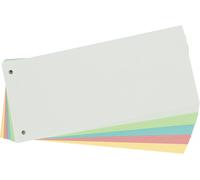 Lot De 100 Intercalaires Perforés En Carton 180 G/M² 5 Couleurs