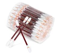 Lot de 100 Jetable Coton Tiges En Iode, Cotons-tiges Jetables En Iode Désinfecté, Individuellement Avec Désinfectant à Double Tête pour Le Soin de Blessure