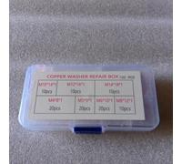 Lot de 100 joints de rondelle en cuivre avec boîte conçue pour l'étanchéité du carter d'huile et la distribution de pression dans les applications automobiles et industrielles