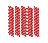 Lot de 100 joints d'espacement rouges pour rallonge de boîte électrique, cale murale à visser pour éviter de s'enfoncer et garantir la stabilité, 2,3 x 2,3 cm