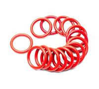 Lot de 100 joints toriques en caoutchouc silicone, 6,5 x 3,5 x 1,5 mm, pour applications automobiles, canalisations et machines industrielles.,100 pièces,6,5 x 3,5 x 1,5 mm