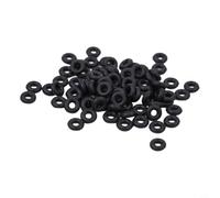 Lot de 100 joints toriques pour bas de ligne de pêche en silicone robuste, design fiable pour réussir la pêche toute la journée (1#)