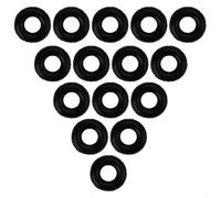 Lot de 100 joints toriques pour bas de ligne de pêche en silicone robuste, design fiable pour réussir la pêche toute la journée (4#)