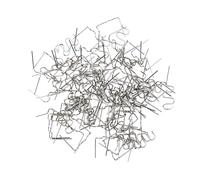 Lot de 100 kits de réparation en plastique pour pare-chocs de voiture, clous de soudure 0,6/0,8 mm, accessoires de soudage en PVC ABS (agrafes ondulées de 0,6 mm)
