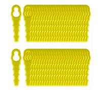 Lot de 100 Lames de Rechange compatible pour Ryobi Coupe Bordure, Têtes Double Lames Dentelées RAC155 RAC157 RAC158
