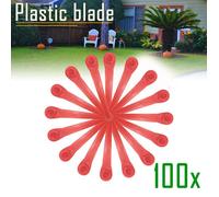Lot de 100 lames de rechange PA6 RotorCut compatibles avec le Coupe-Bordures Gardena, Lame en plastique