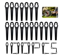 Lot de 100 lames de rechange pour coupe-bordure Einhell - En plastique - Pour débroussailleuse sans fil - Noir