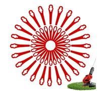 Lot de 100 lames de rechange pour coupe-bordure Einhell GE-CT 18 Li, GC-CT 18/24 Li, BG-CT 18 Li, RG-CT 18 Li, RG-CT 18 Li, lames en plastique pour coupe-bordures sans fil Einhell (trois trous - 100
