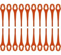 Lot de 100 lames de rechange pour coupe-bordures Fuxtec FX-E1RT20, lames en plastique pour coupe-bordures sans fil Fuxtec