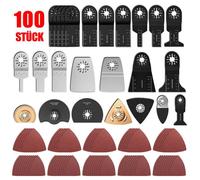 Lot de 100 lames de scie oscillantes Kit d'accessoires pour outils multifonctions Fein Multimaster Dremel, Makita, Einhell