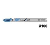 Lot de 100 lames de scie sauteuse flexible for metal t118af l 92 mm bosch 2608634774 G