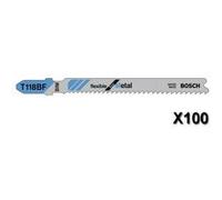 Lot de 100 lames de scie sauteuse flexible for metal t118bf l 92 mm bosch 2608634586 G