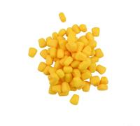 Lot de 100 leurres de pêche flottants en silicone souple avec parfum de maïs pour une utilisation en eau douce Taiwan pour la pêche à la carpe et à la carpe d'herbe