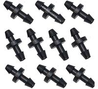 Lot de 100 liaisons microtubes 4,5 mm. Raccord droit pour joindre microtube de 3 x 5 mm et 4,5 x 6,5 mm. Couleur noire. Accessoire utilisé dans l'irrigation goutte à goutte