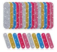 Lot de 100 limes à ongles double face en émeri outils de manucure (style classique)