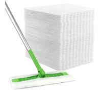 Lot de 100 Lingettes de Balayage Sec Compatibles Swiffer - Recharges Jetables Universelles pour Balai Serpillière, Chiffons Anti-Poussière pour Nettoyage Sols Durs et Parquet