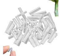 Lot de 100 manchons de greffage en silicone pour arbres fruitiers, tubes de greffage flexibles, hautement élastiques, favorise la guérison des vignes, roses et arbustes