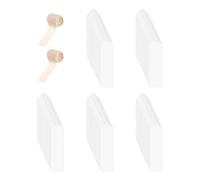 Lot de 100 marque-pages en acrylique transparent avec 2 rouleaux de ruban cadeau, marque-pages esthétiques pour , enseignants, ateliers, école, bureau, classeurs, maison, anniversaire, festival