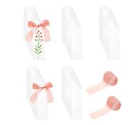 Lot de 100 marque-pages vierges en acrylique transparent avec 2 rouleaux de ruban (15 cm chacun) - Pour les amateurs de livres, les projets d'artisanat, la maison, la bibliothèque, les études, les