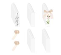 Lot de 100 marque-pages vierges en acrylique transparent avec 2 rouleaux de rubans - Marque-pages - Pour enfants, adultes, école, studio, bureau et bureau, maison, cadeau
