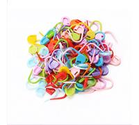 Lot de 100 marqueurs colorés pour tricot et crochet - Porte-outils de verrouillage colorés - Épingles à nourrice en plastique pour travaux manuels