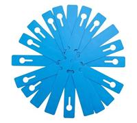 Lot de 100 marqueurs d'arbre, étiquettes pour d'extérieur, 21 x 0,2 cm, imperméables en PVC pour chambre d'enfant, cour, ferme, terrasse, pelouse, prairie, fournitures de jardinage pour