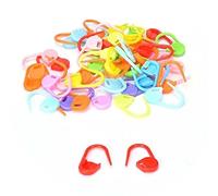 Lot de 100 marqueurs pour tricot, crochet, artisanat, verrouillage, marqueur de maille, outil de crochet coloré, crochet de sécurité, Kun