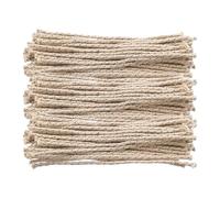 Lot de 100 mèches de rechange en coton pour briquet à essence - Mèches épaisses pour lampe à pétrole