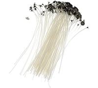 Lot de 100 mèches pré-cirées de 15 cm pour fabrication de bougies avec supports