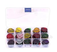 Lot de 100 médiators en forme d'eau pour guitare basse - Colorés - Transparents - Faciles à utiliser - Convient à tous les guitaristes amateurs de musique