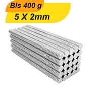 Lot de 100 mini-aimants en néodyme ronds de 5 mm x 2 mm N38 petits aimants extra-forts, adaptés aux tableaux blancs, aux réfrigérateurs, aux tableaux magnétiques et à bien d'autres choses encore