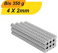 Lot de 100 mini-aimants néodyme ronds de 4 mm x 2 mm N38 petits aimants extra-forts, adaptés aux tableaux blancs, aux réfrigérateurs, aux tableaux magnétiques et à bien d'autres choses encore